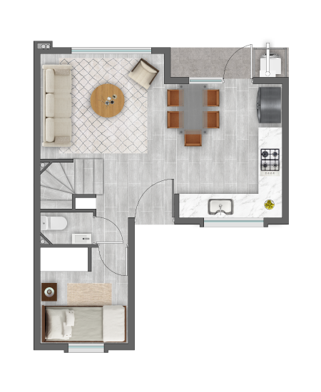 TOWNHOUSE A Planta A