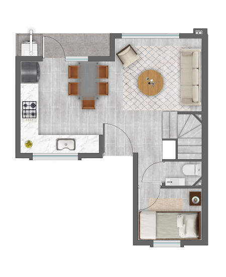 TOWNHOUSE B Planta A